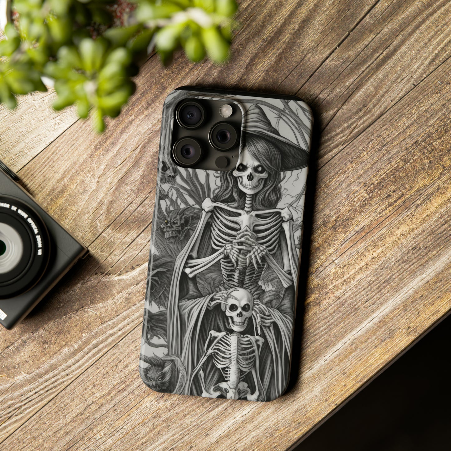 Skeleton Witch - Phone Case