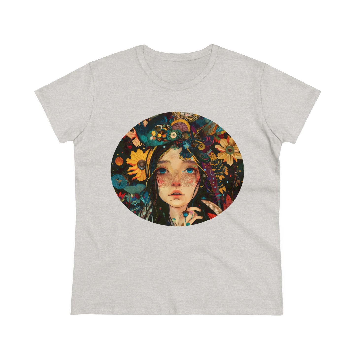 Flower Girl - Women's Midweight Cotton Tee