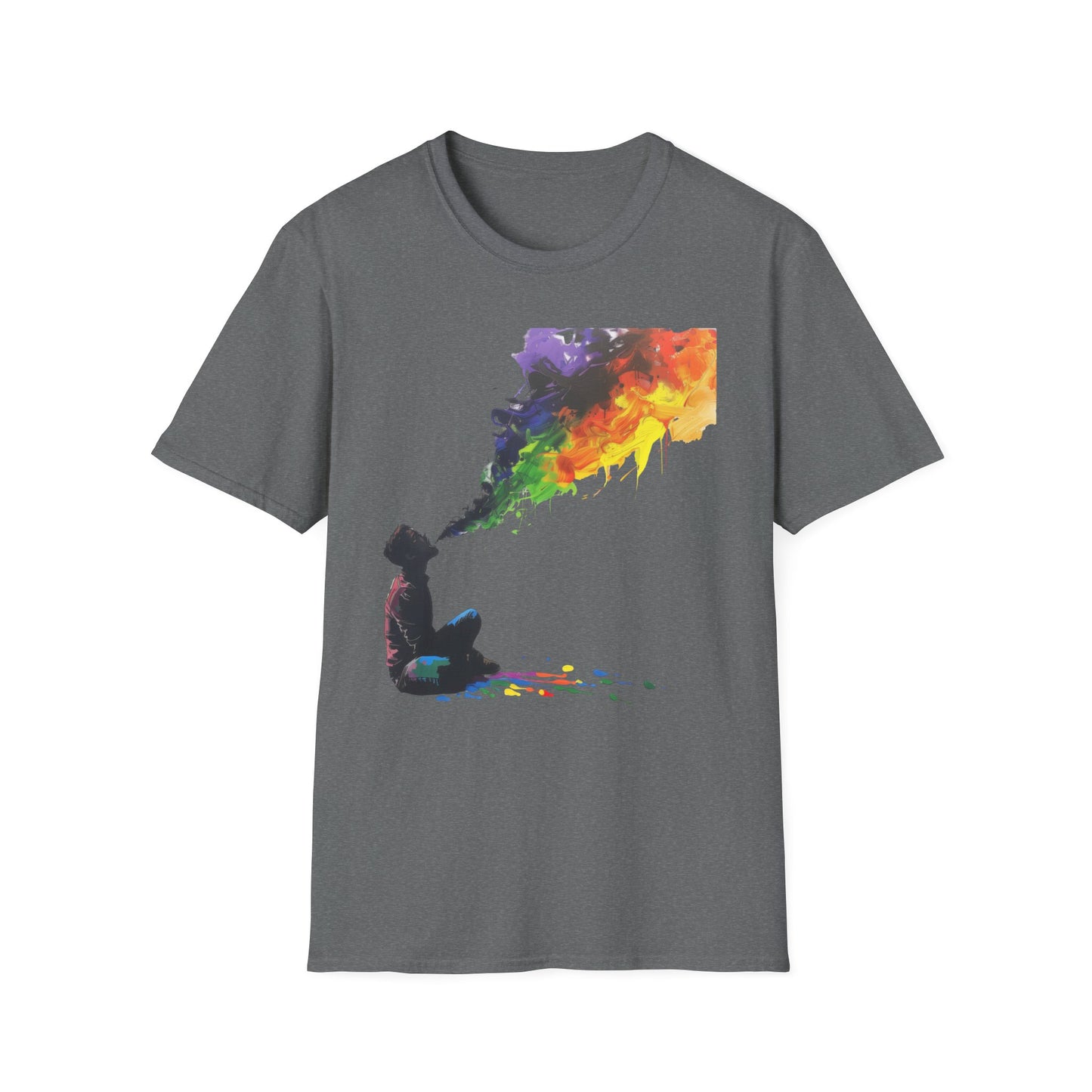 Rainbow Breath - Unisex Softstyle T-Shirt