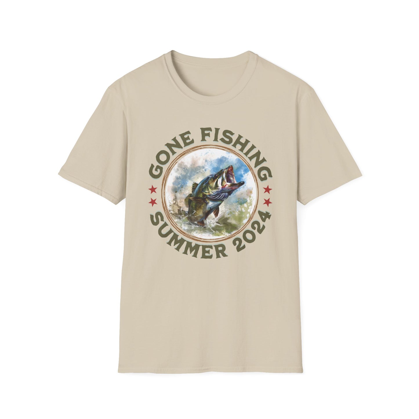 Gone Fishing - Unisex Softstyle T-Shirt