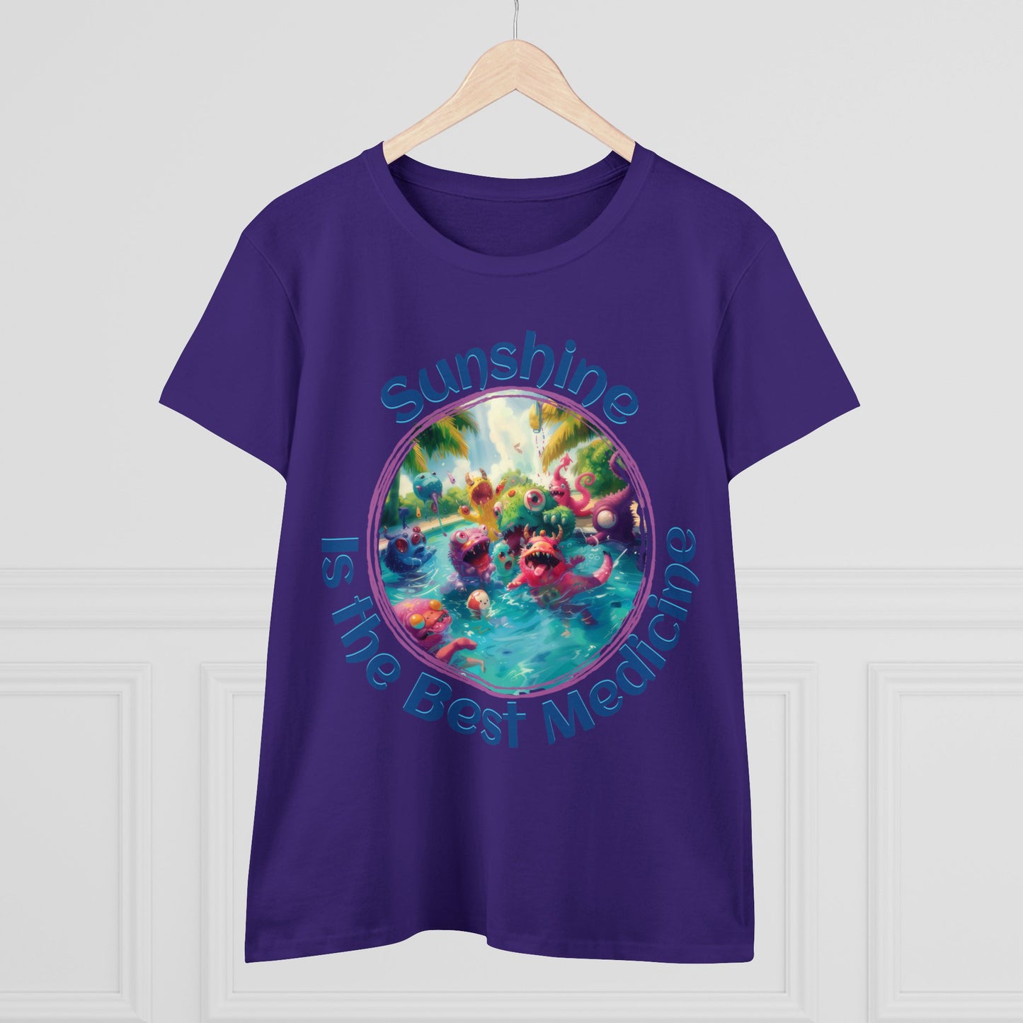 Sunshine is the Best Medicine - Women's Midweight Cotton Tee