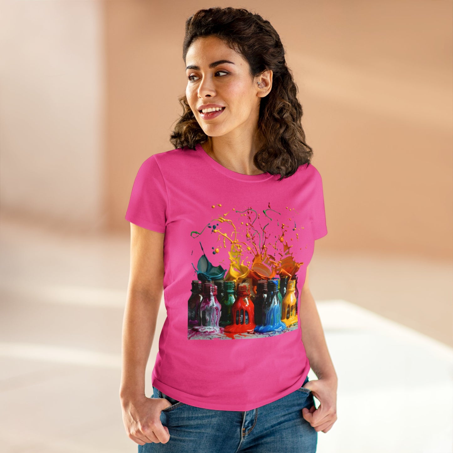 Paint Spill - Women's Midweight Cotton Tee