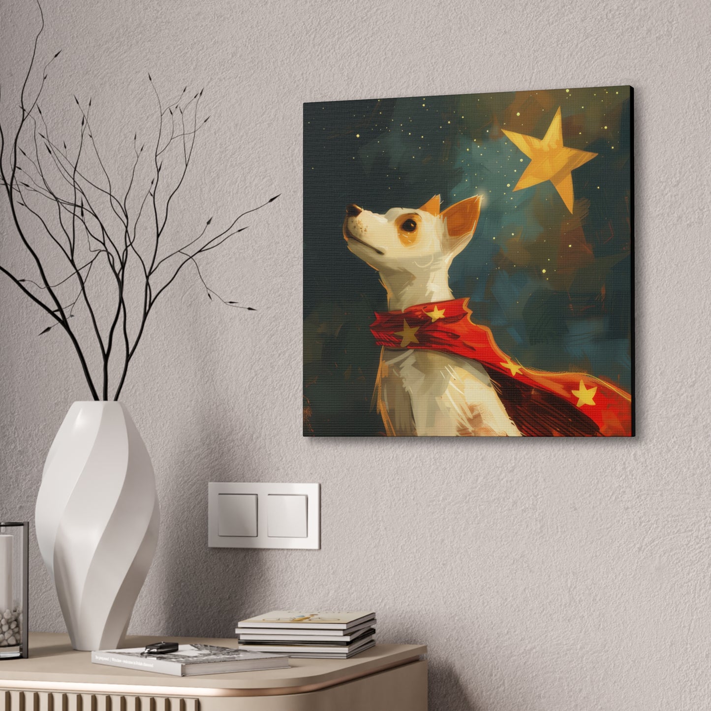 Star Dog Hero - Canvas Stretched, 0.75"