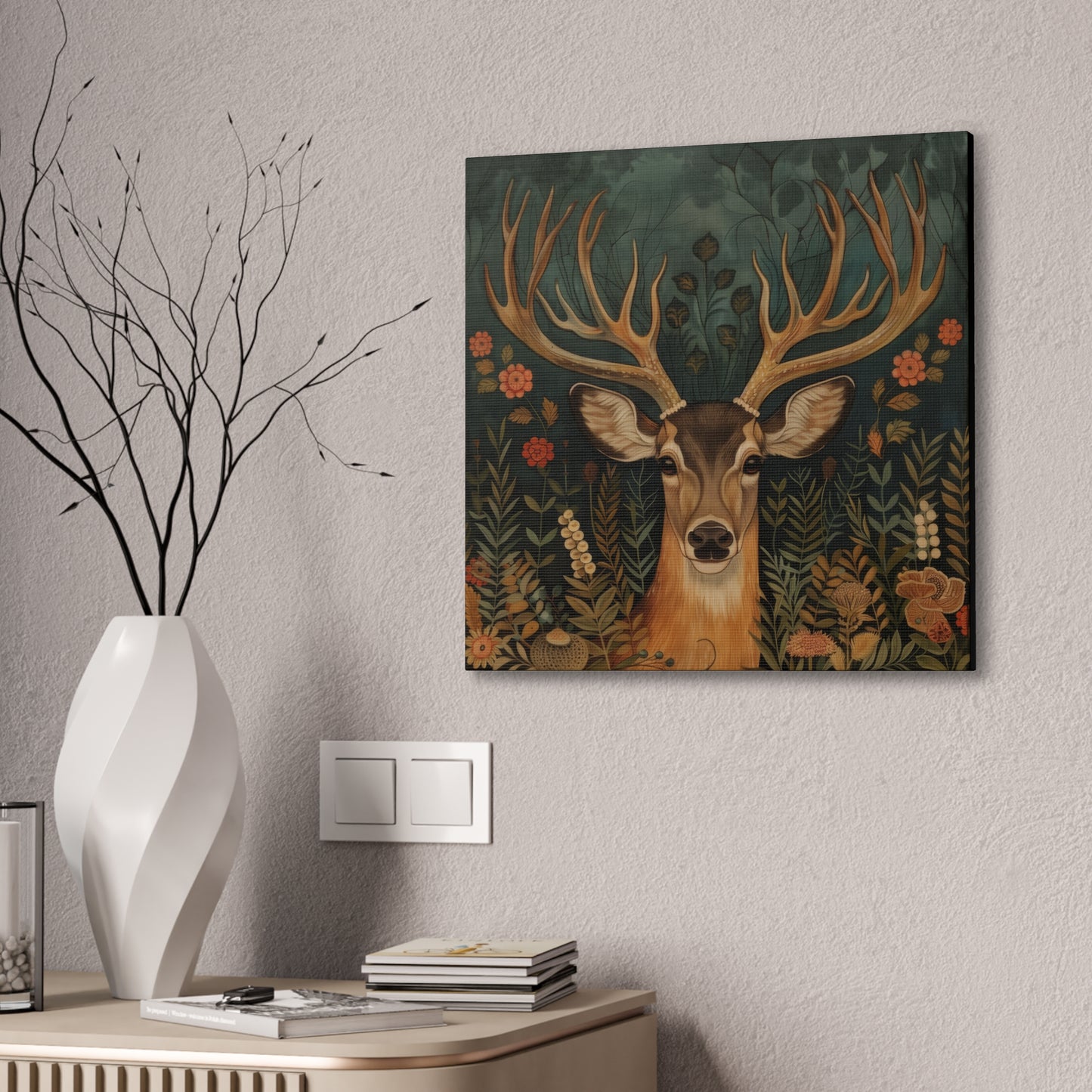 Deer - Canvas Stretched, 0.75"