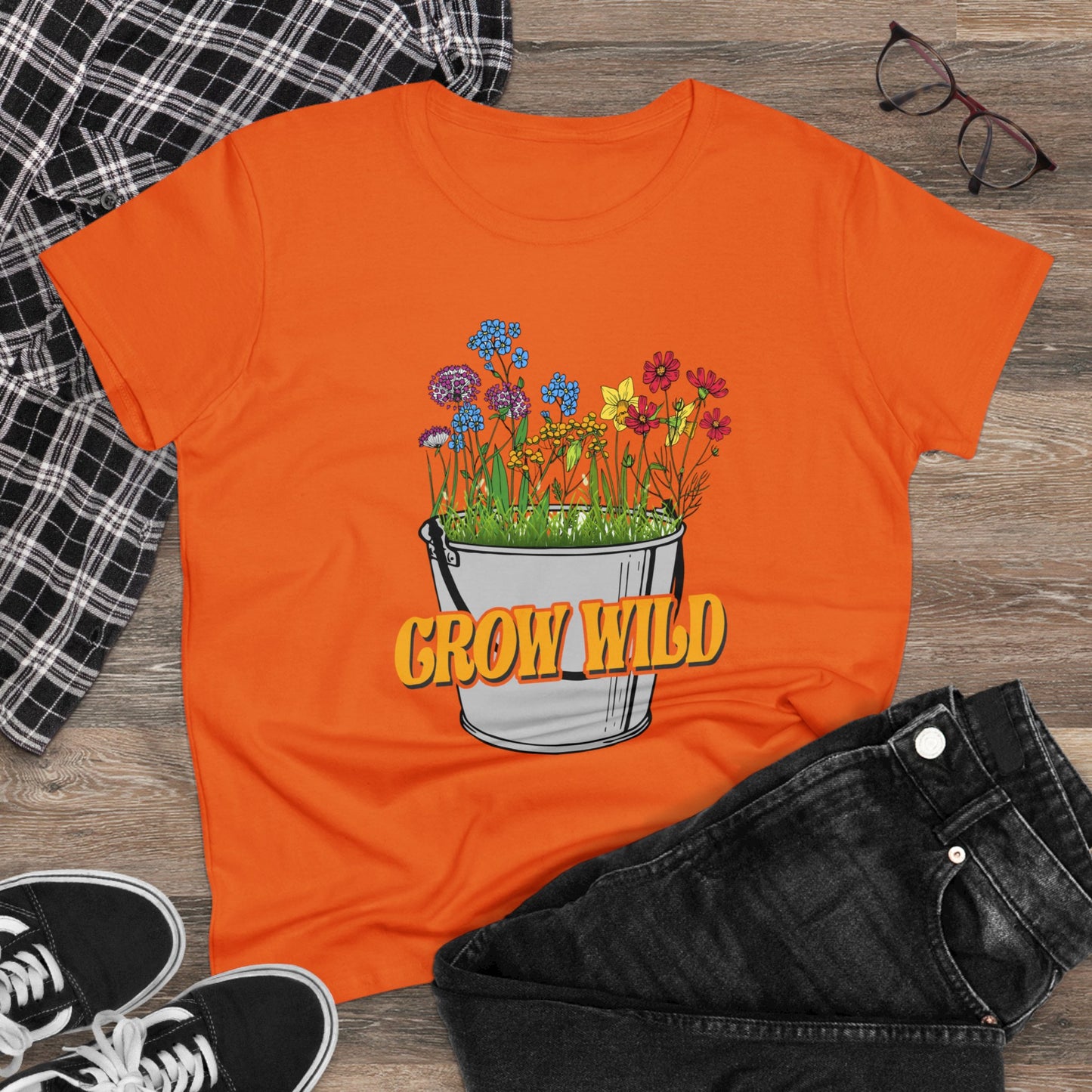 Grow Wild - Gardening - Women's Midweight Cotton Tee