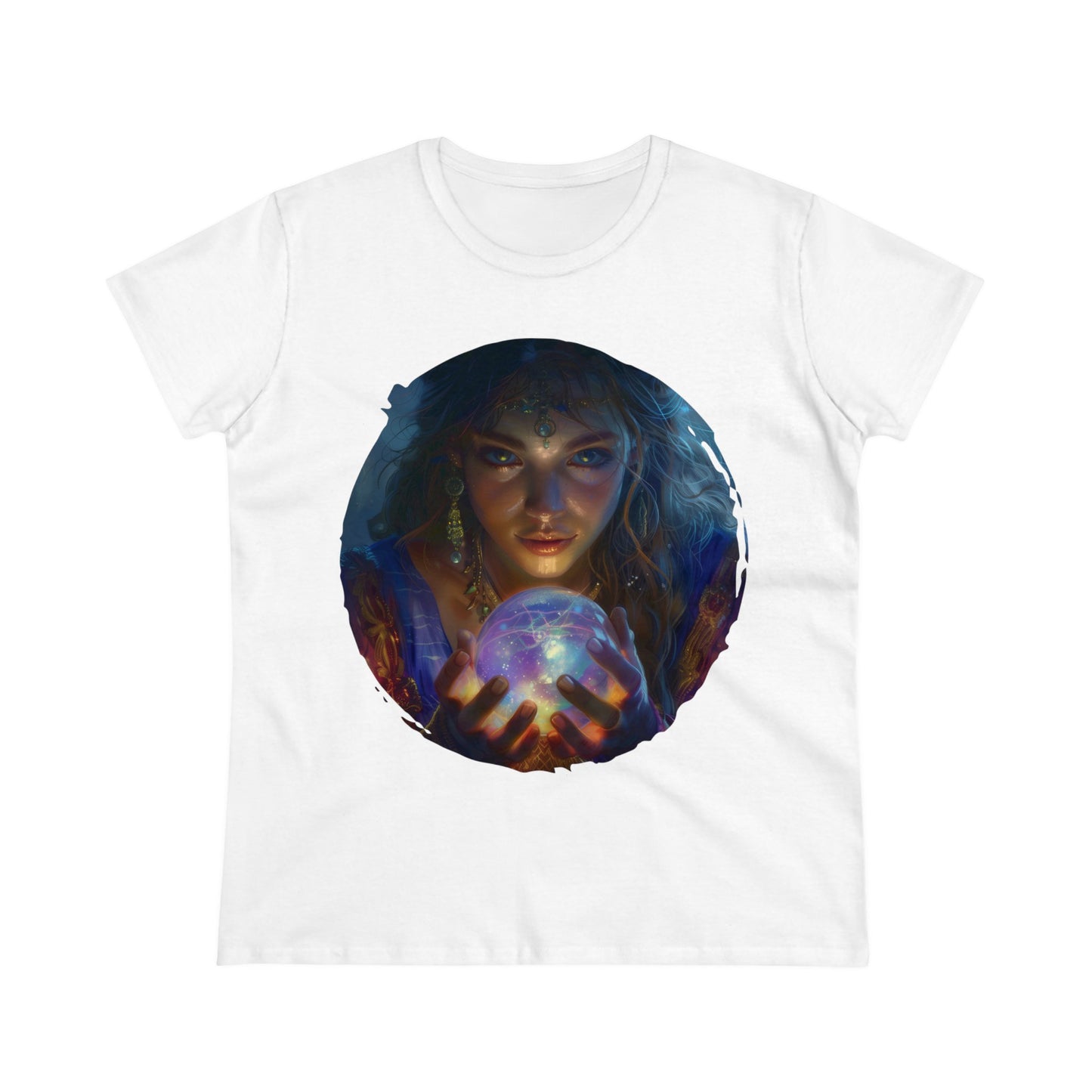 Crystal Ball - Mysticism - Women's Midweight Cotton Tee