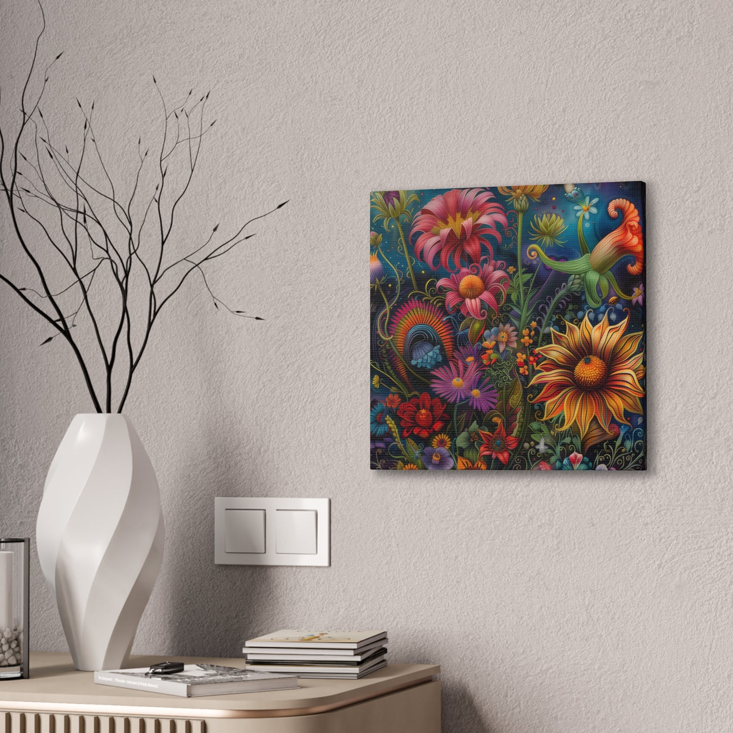 Flowers - Canvas Stretched, 0.75"