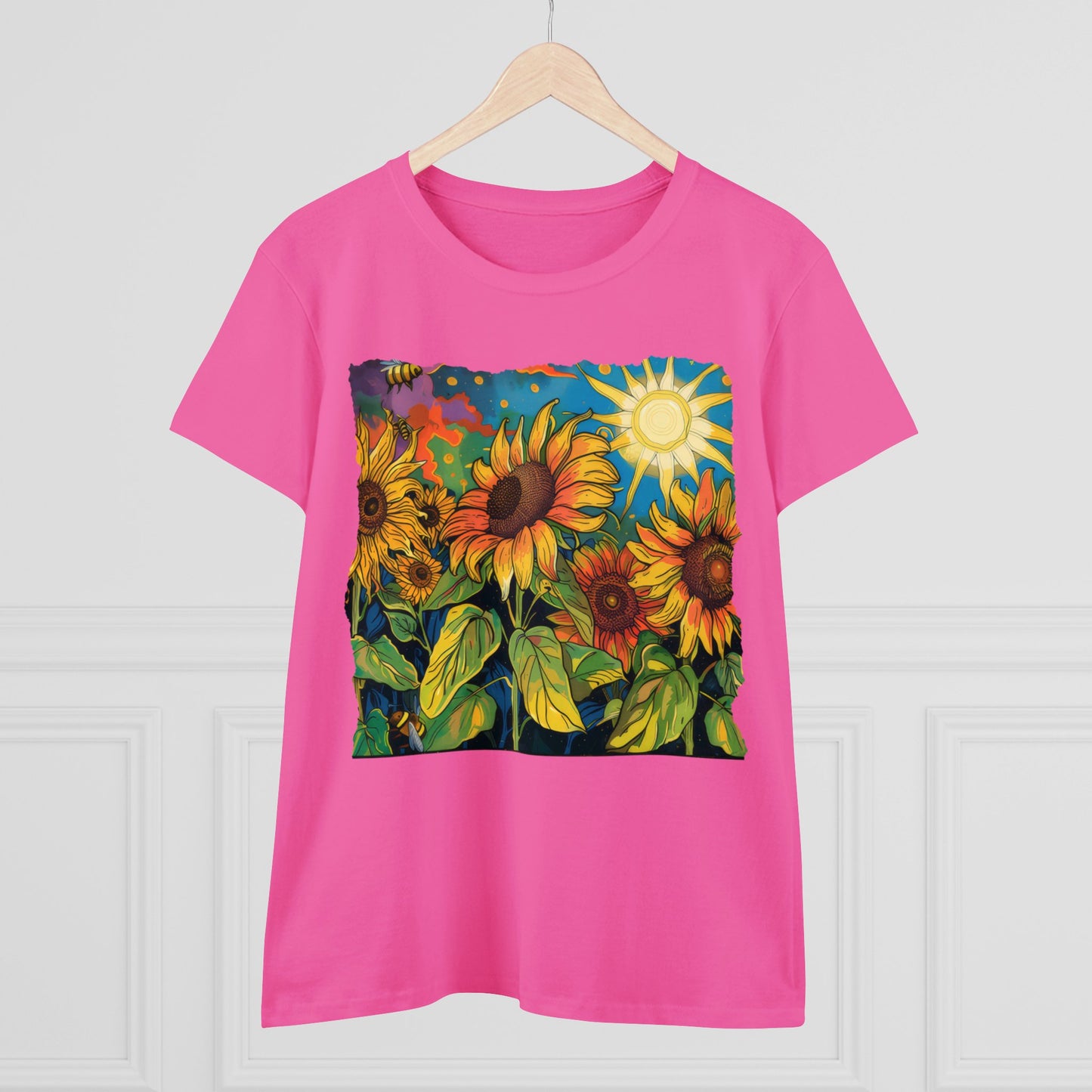 Sunflowers - Women's Midweight Cotton Tee