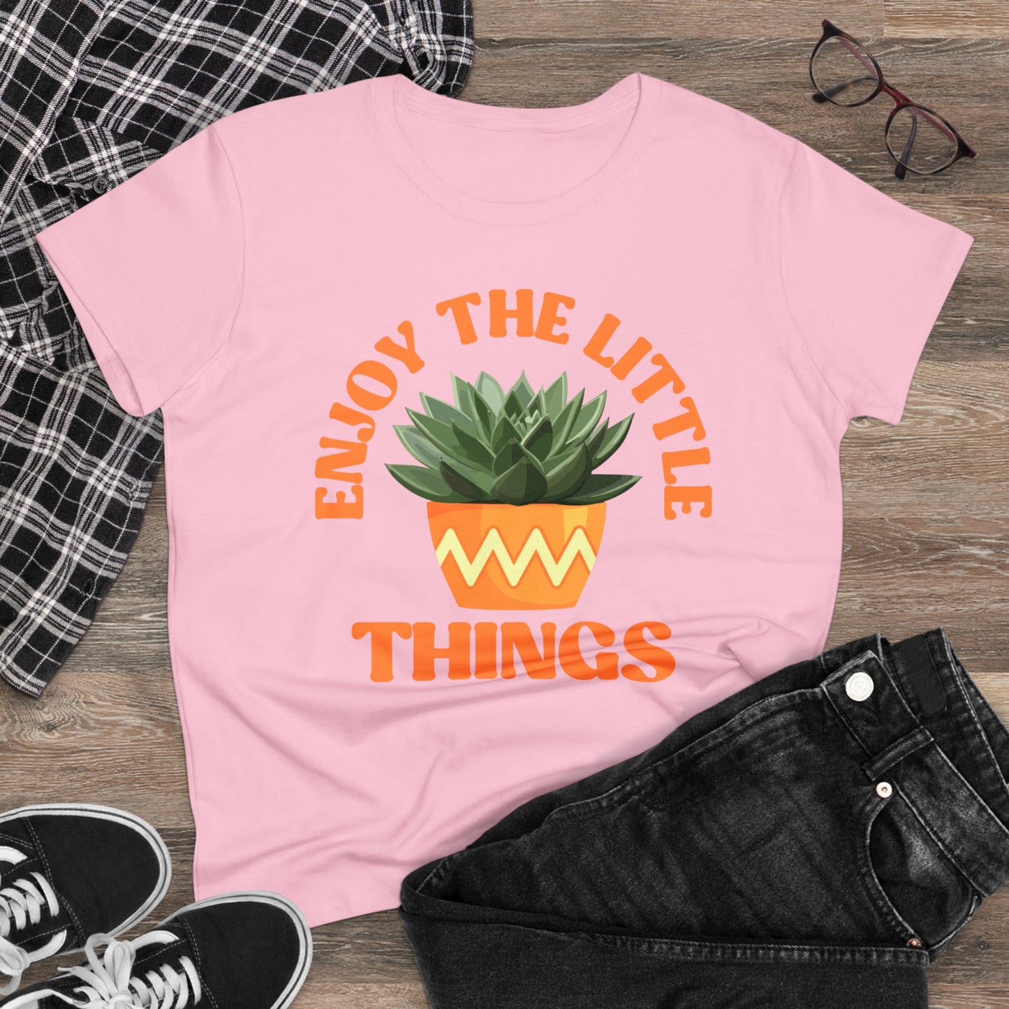 Enjoy the Little Things - Gardening - Women's Midweight Cotton Tee