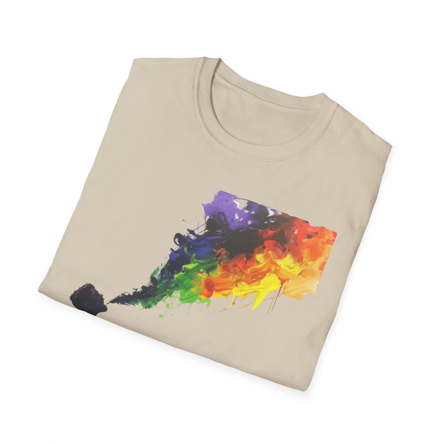 Rainbow Breath - Unisex Softstyle T-Shirt