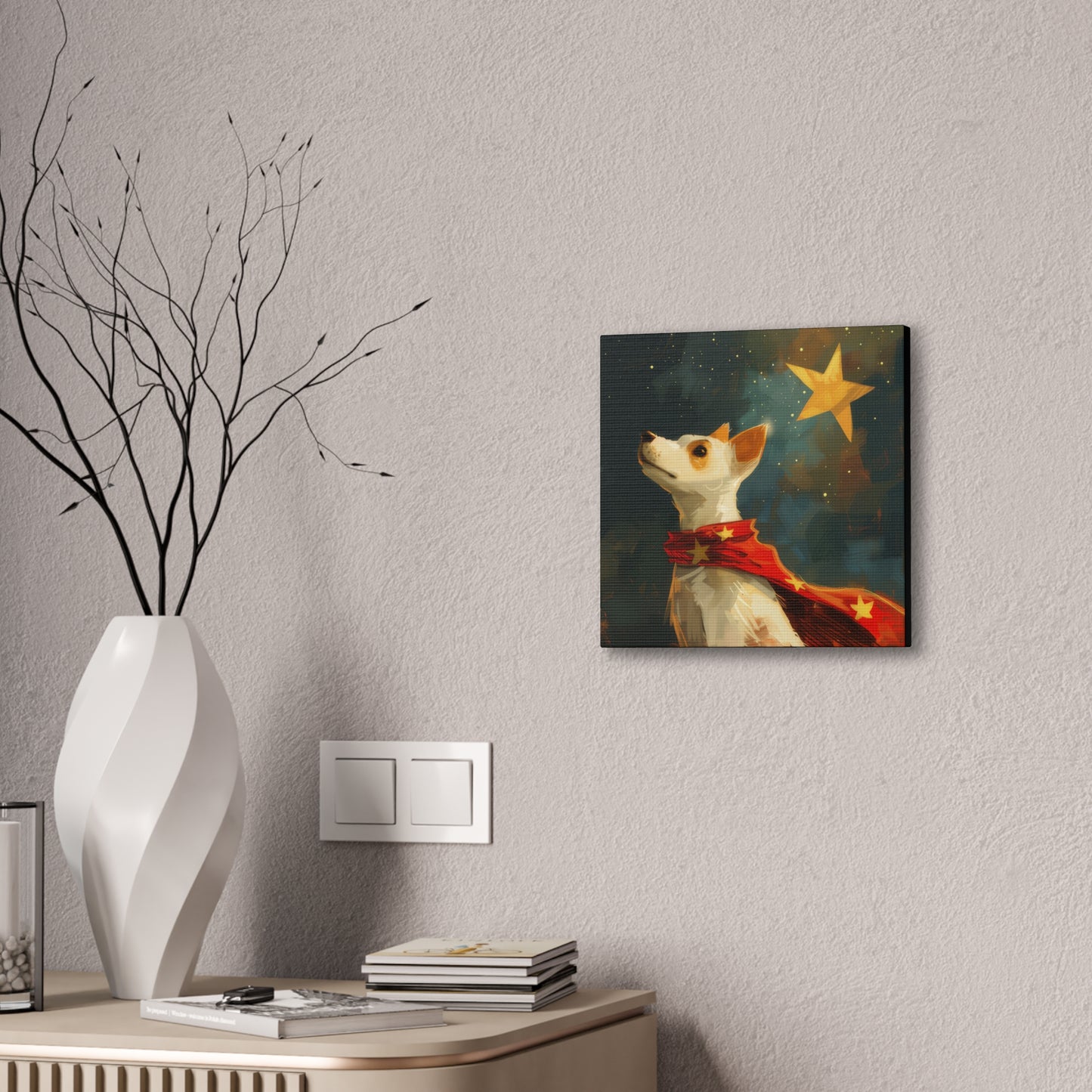 Star Dog Hero - Canvas Stretched, 0.75"