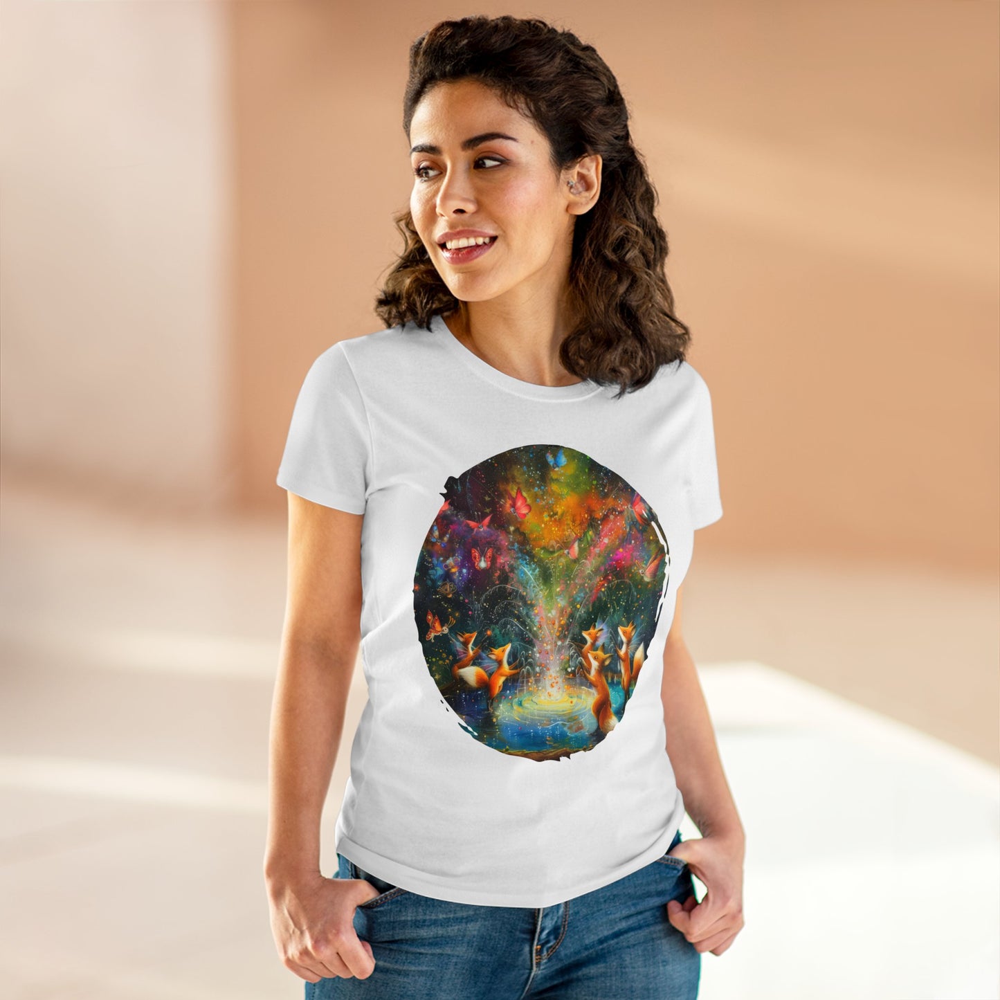 Fairy Celebration - Fantasy - Women's Midweight Cotton Tee