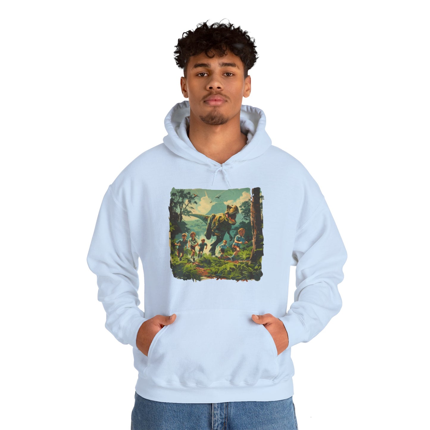 Dinosaur Chase - Unisex Heavy Blend™ Hooded Sweatshirt