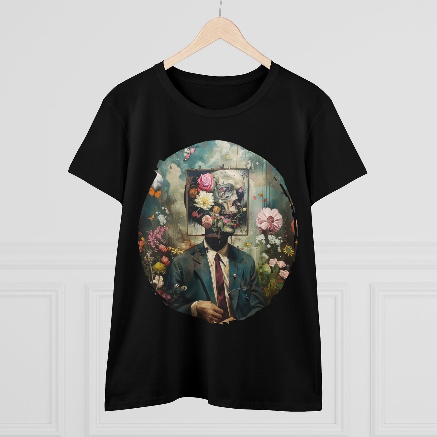 Flowers on My Mind - Women's Midweight Cotton Tee