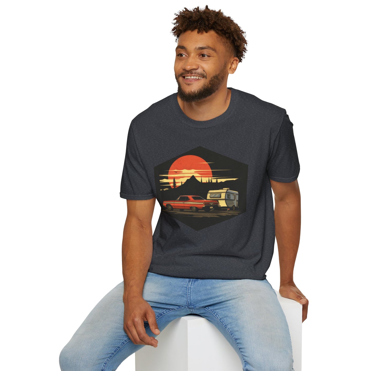 Camping! - Unisex Softstyle T-Shirt