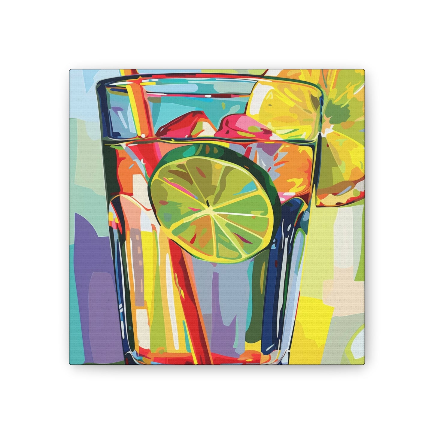 Summer Drinks - Canvas Stretched, 0.75"