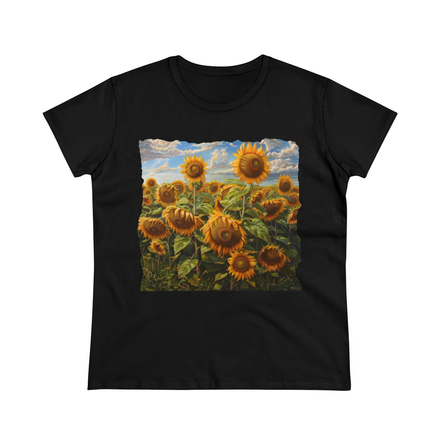 Sunflowers - Women's Midweight Cotton Tee