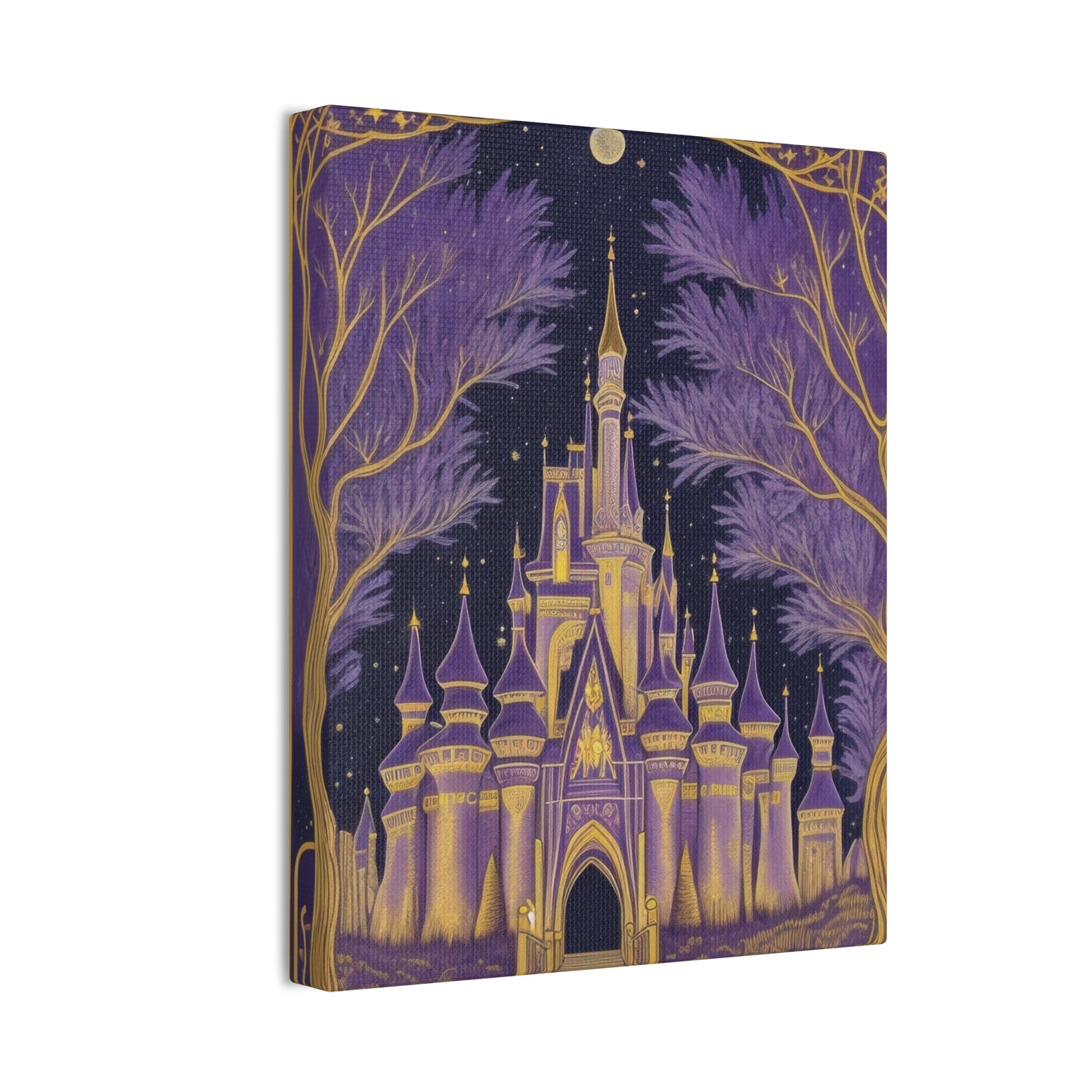 Purple Castle - Canvas Stretched, 0.75"