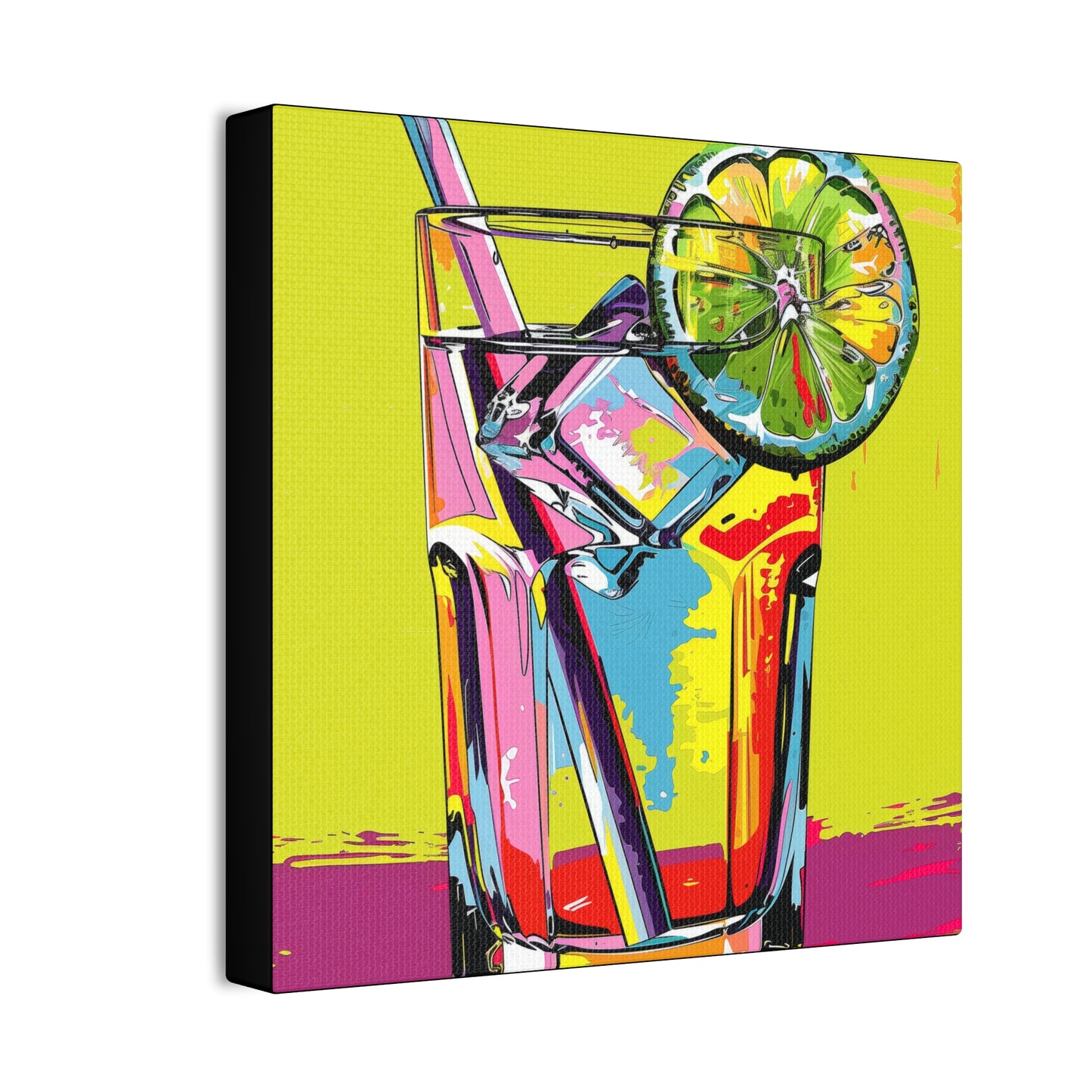 Summer Drinks - Canvas Stretched, 0.75"