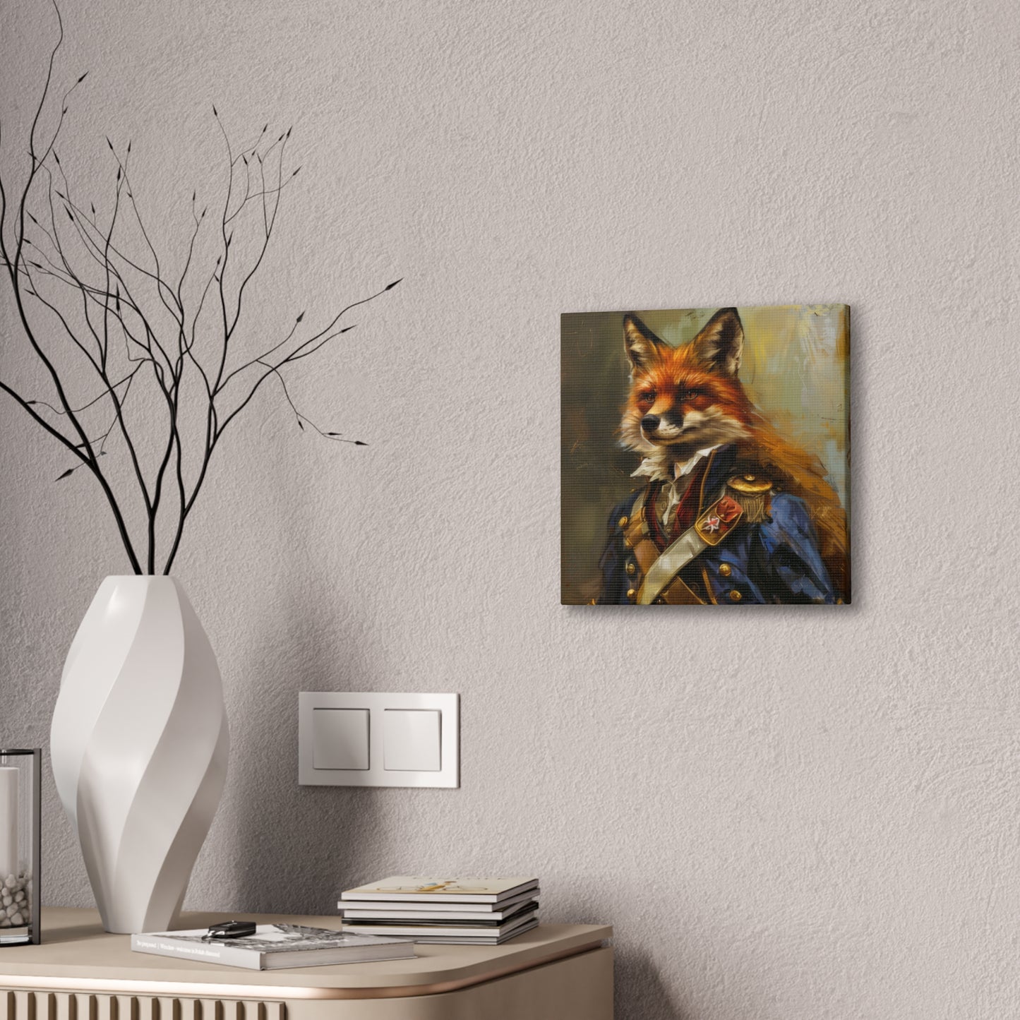 Major Fox - Canvas Stretched, 0.75"