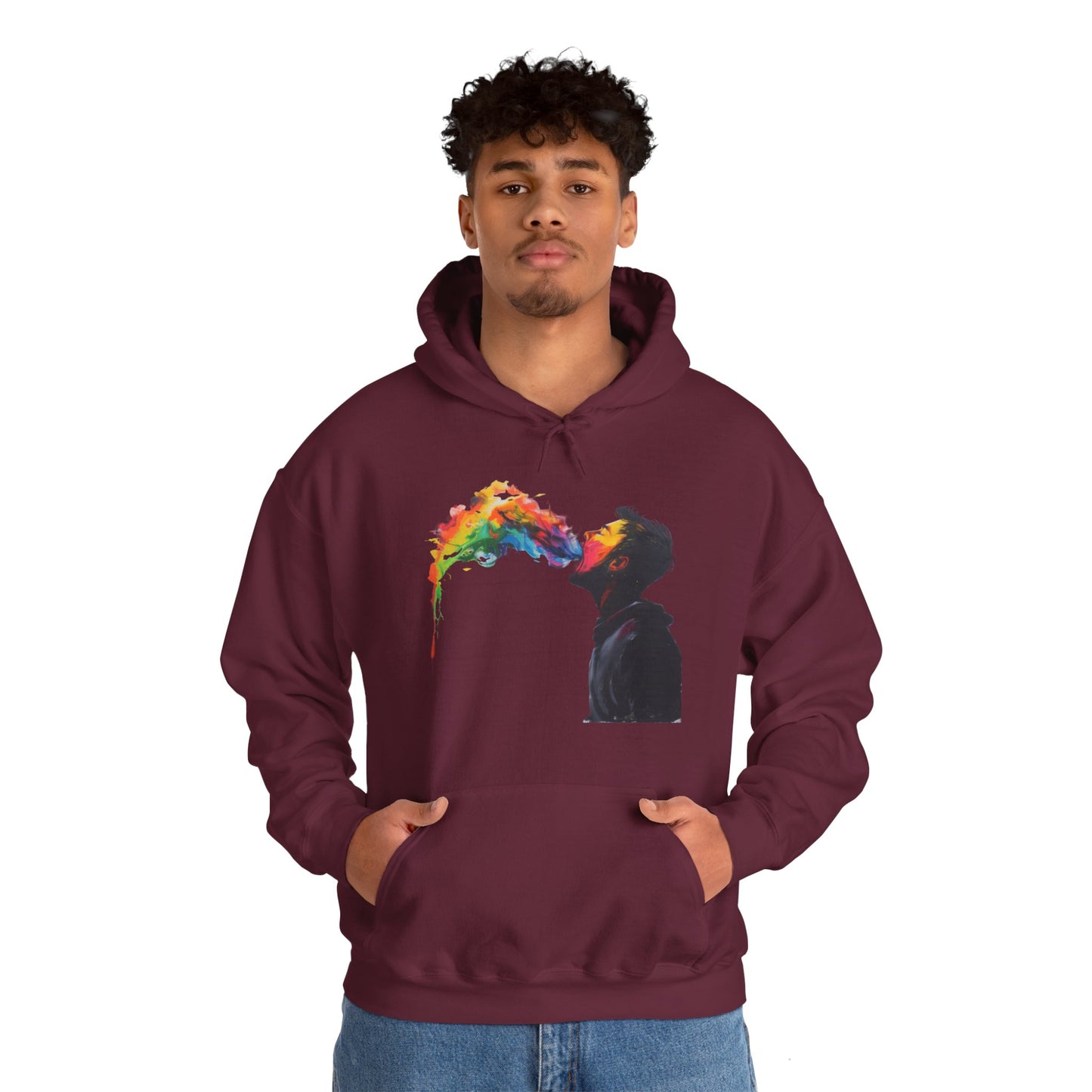 Rainbow Breath - Unisex Heavy Blend™ Hooded Sweatshirt