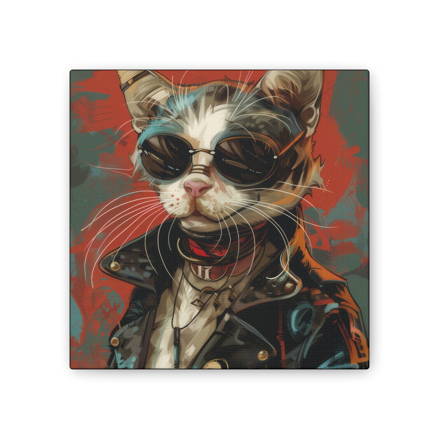 Mad Max Kitty - Canvas Stretched, 0.75" - Canvas Stretched, 0.75"