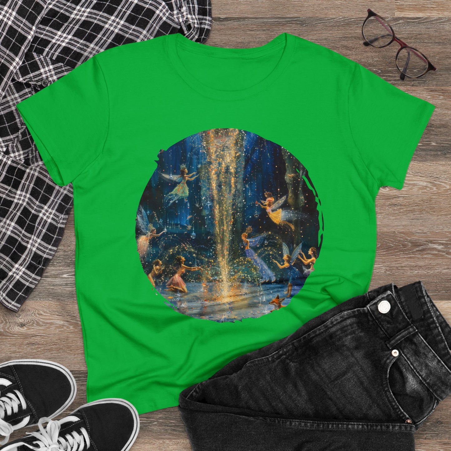 Fairy Celebration - Fantasy - Women's Midweight Cotton Tee