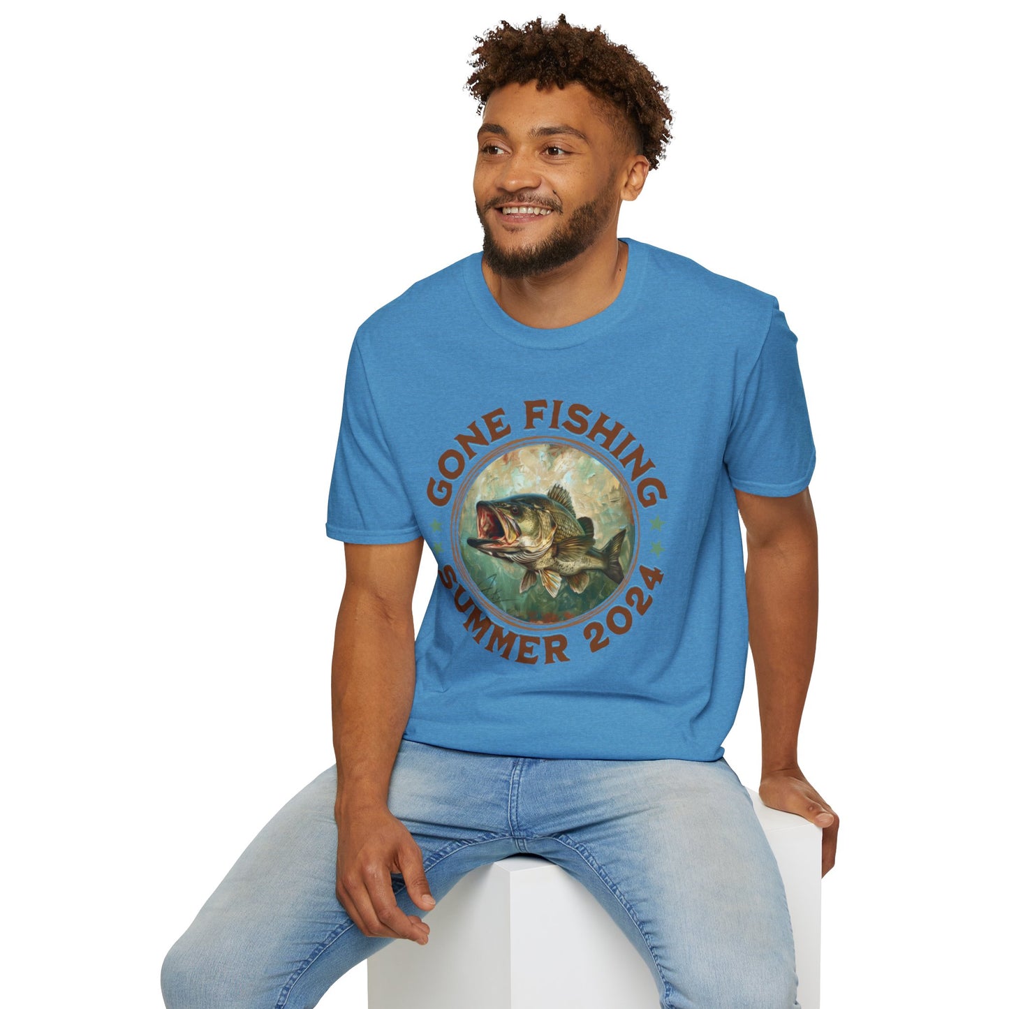 Gone Fishing - Unisex Softstyle T-Shirt