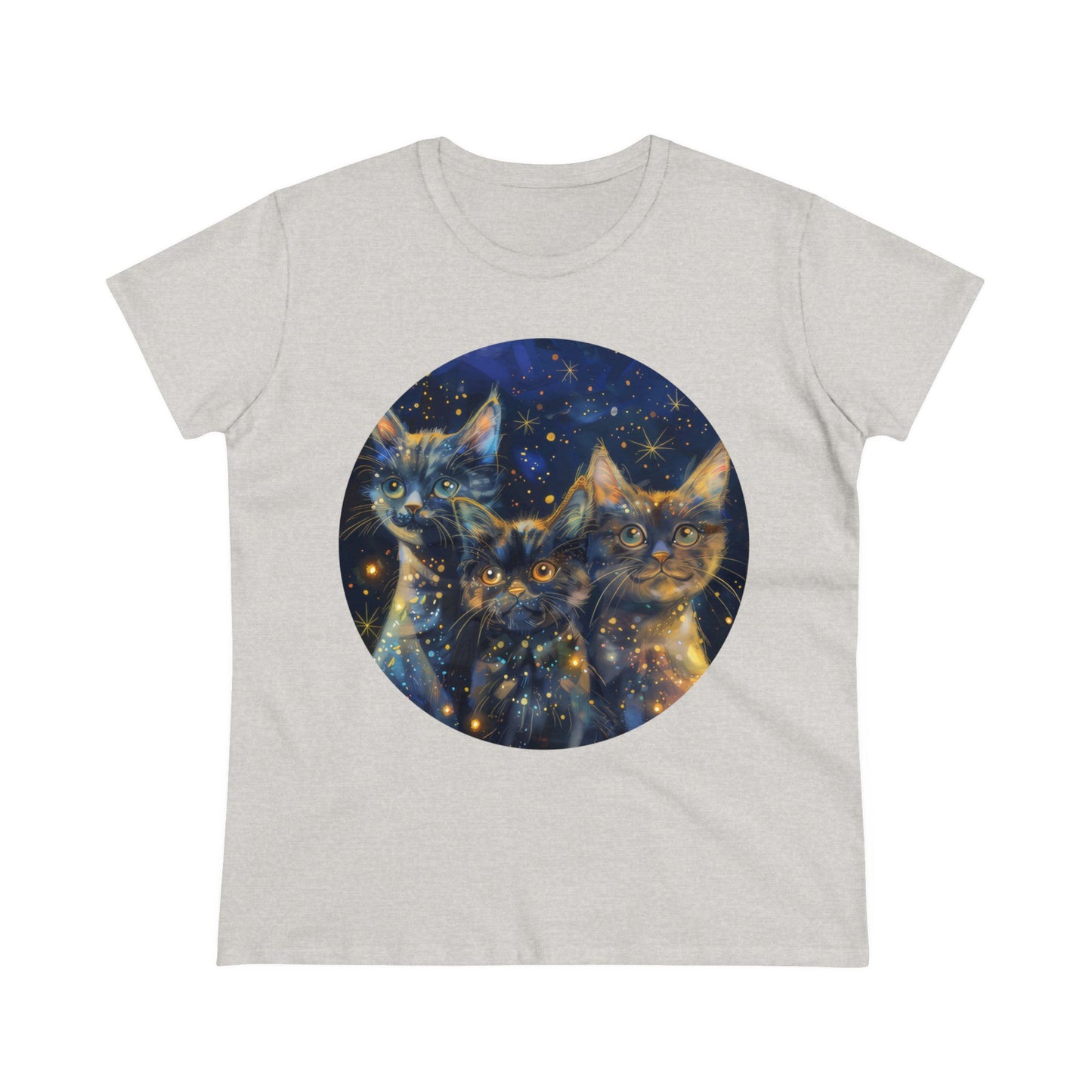 Sparkle Kitty - Women's Midweight Cotton Tee