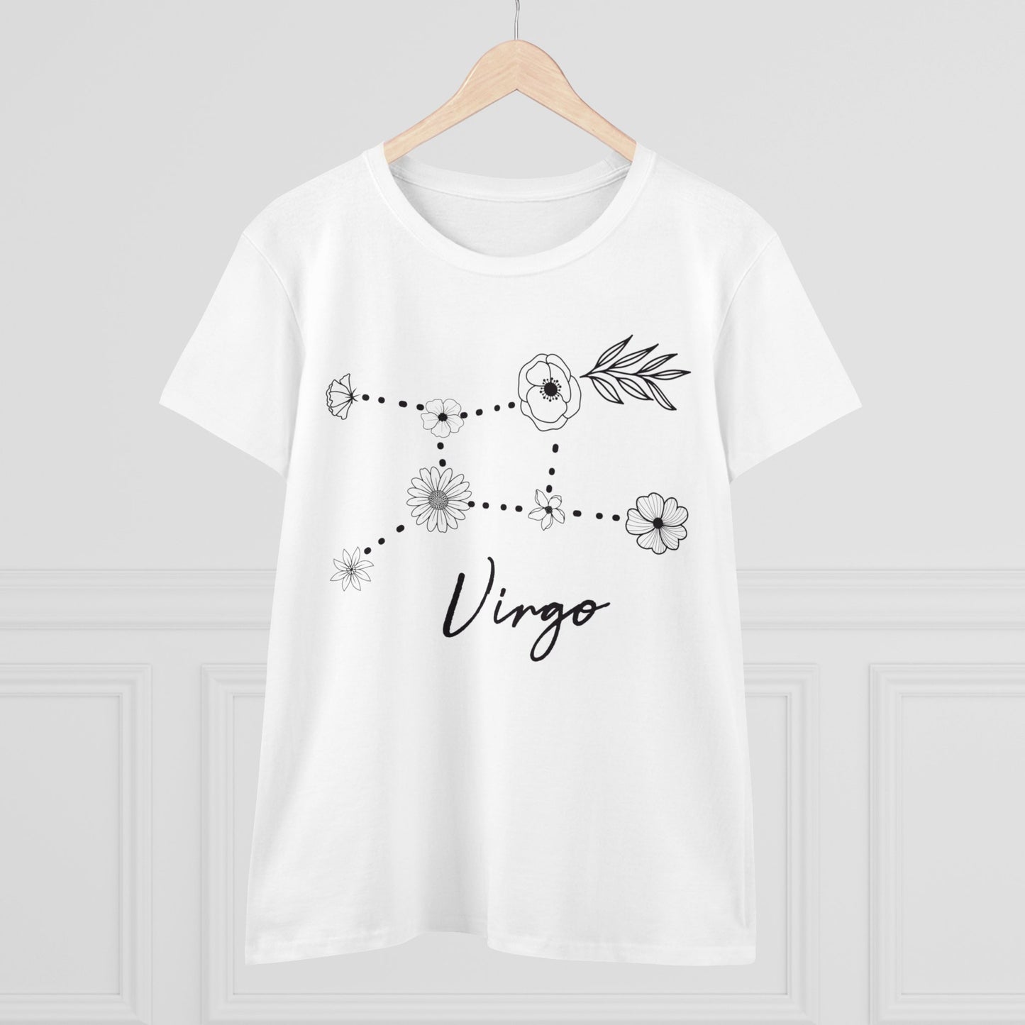 Flower Constellation - Virgo - Astrology - Women's Midweight Cotton Tee