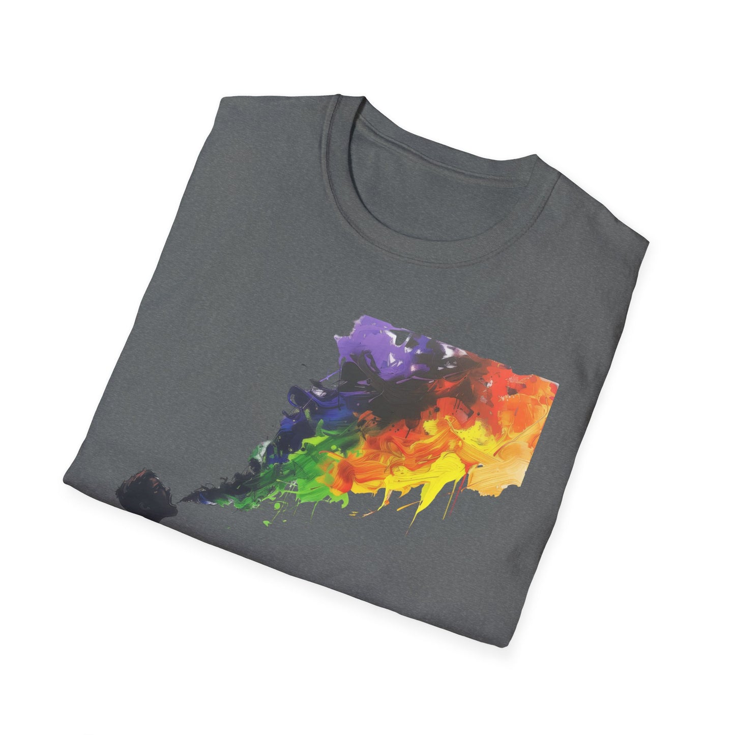 Rainbow Breath - Unisex Softstyle T-Shirt