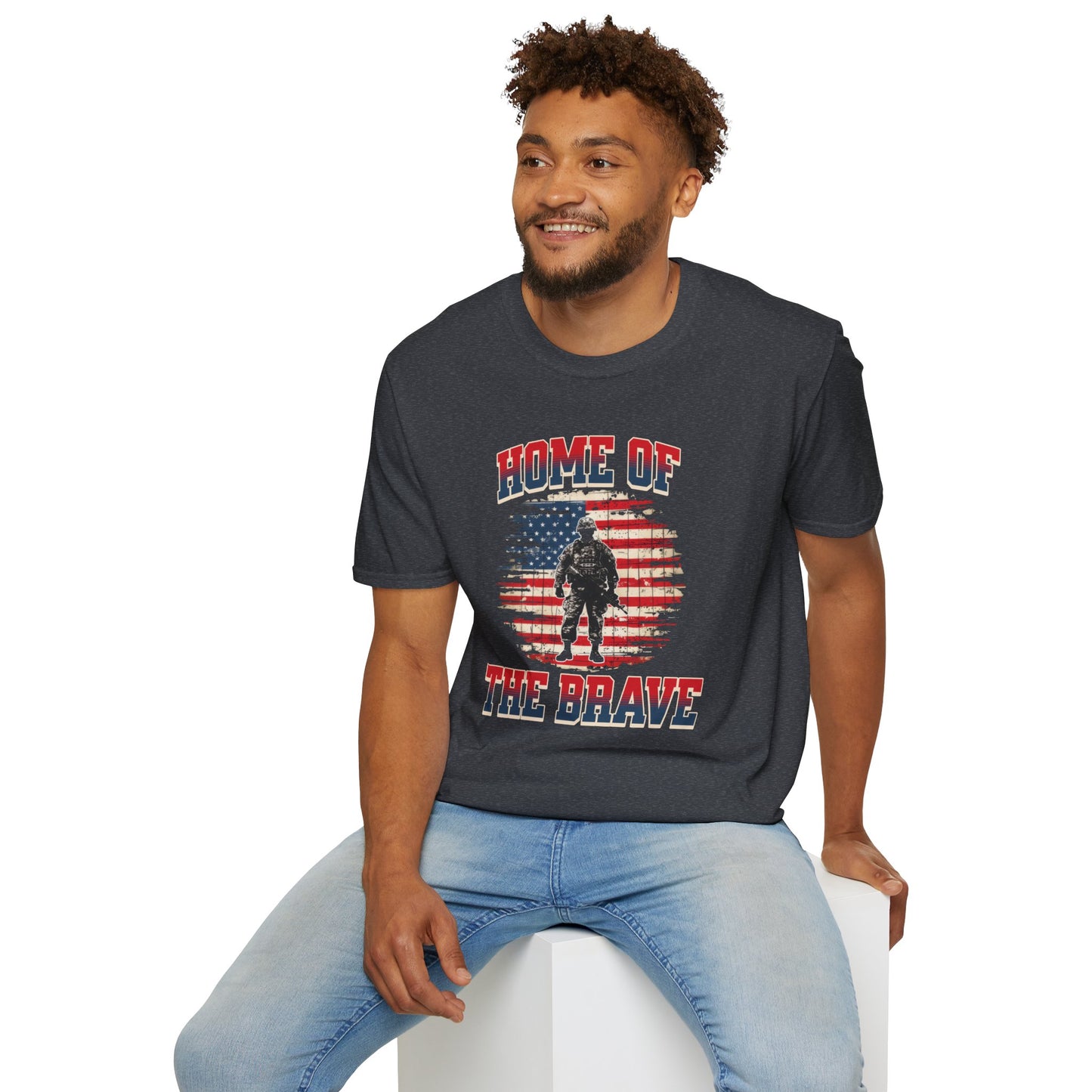 Home of the Brave - Unisex Softstyle T-Shirt