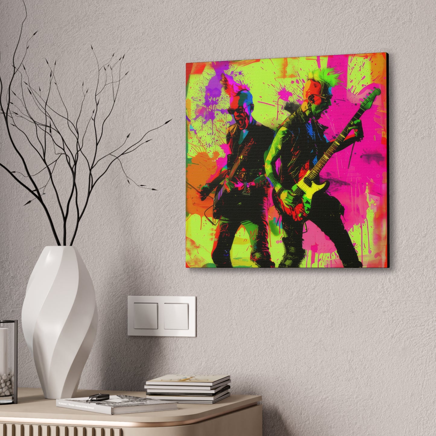 Punk Rock - Canvas Stretched, 0.75"