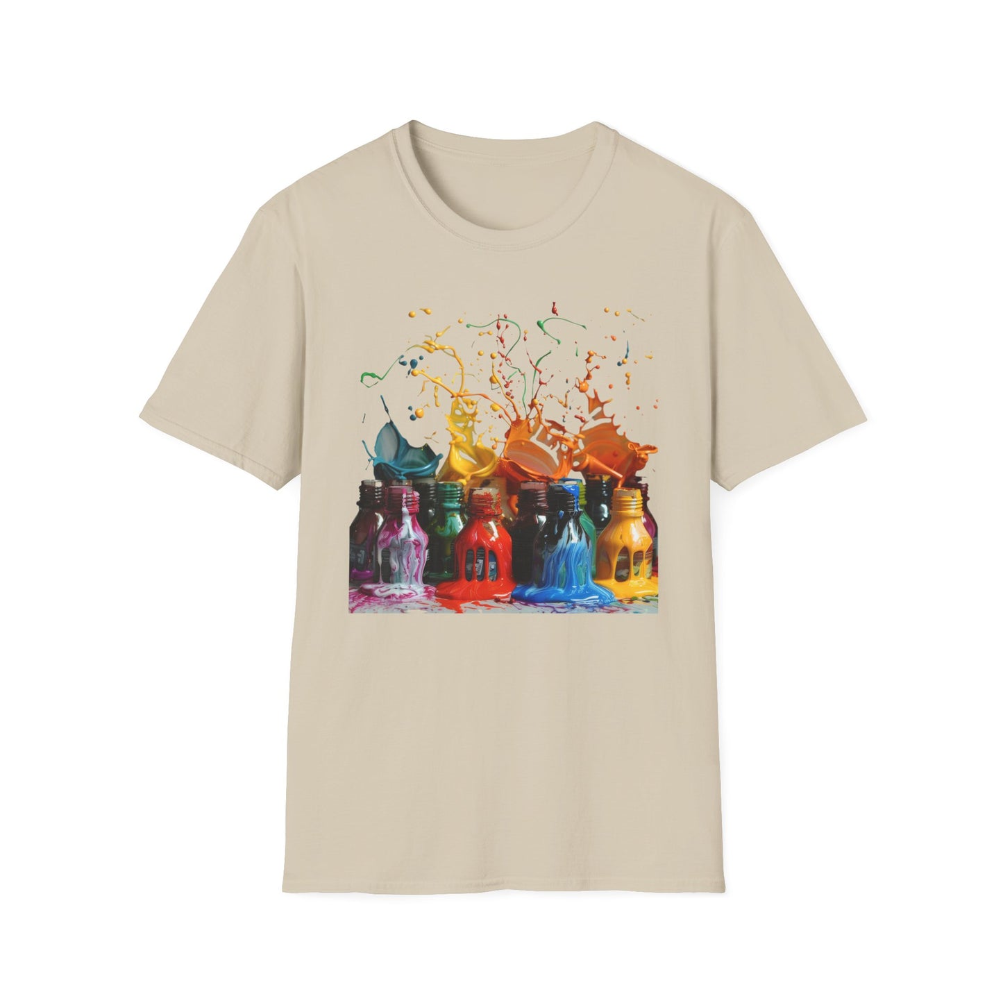 Paint Spill - Unisex Softstyle T-Shirt