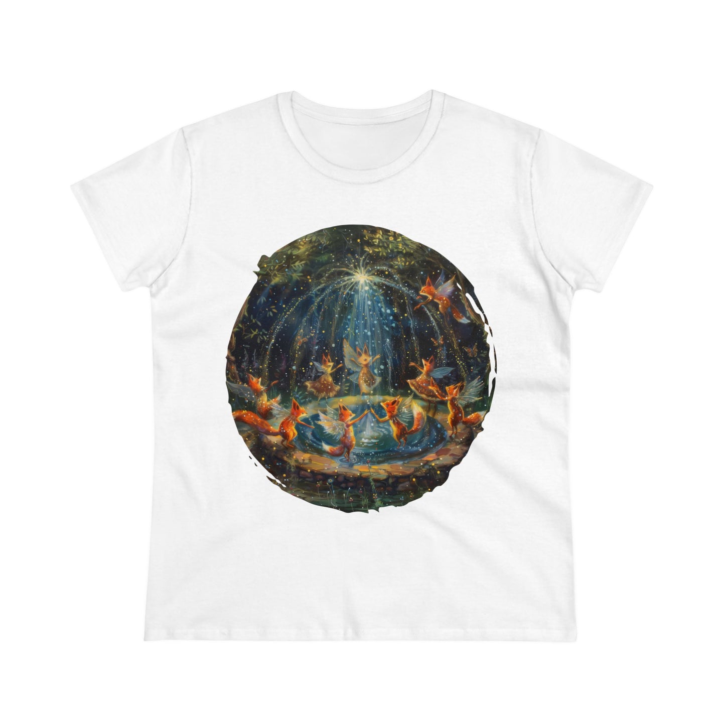 Fairy Celebration - Fantasy - Women's Midweight Cotton Tee