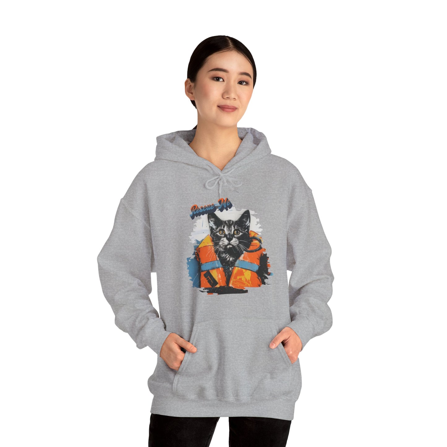 Rescue Cat - Unisex Heavy Blend™ Hooded Sweatshirt