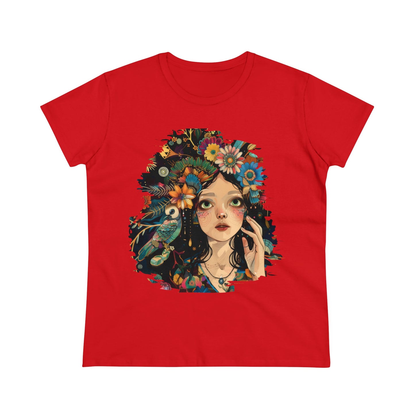 Flower Girl - Women's Midweight Cotton Tee