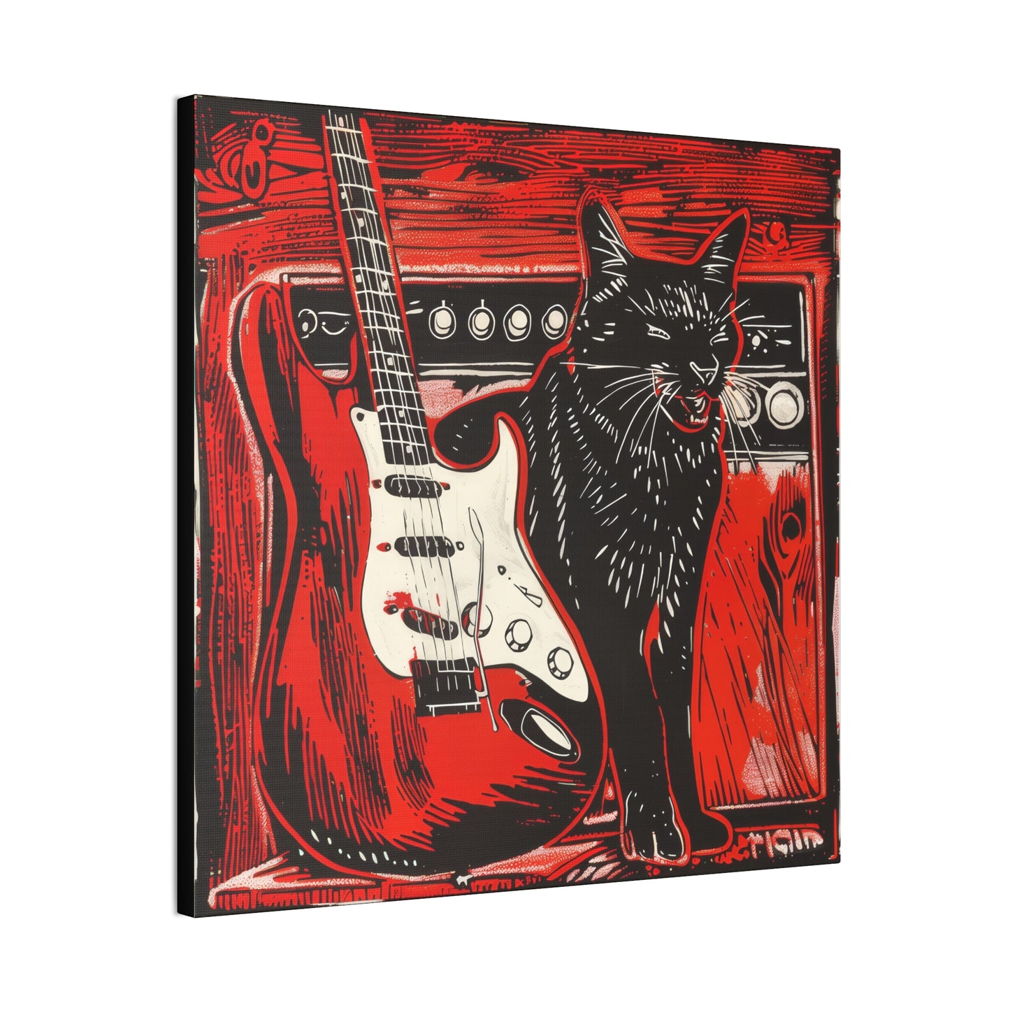 Kitty Sings the Blues - Canvas Stretched, 0.75"