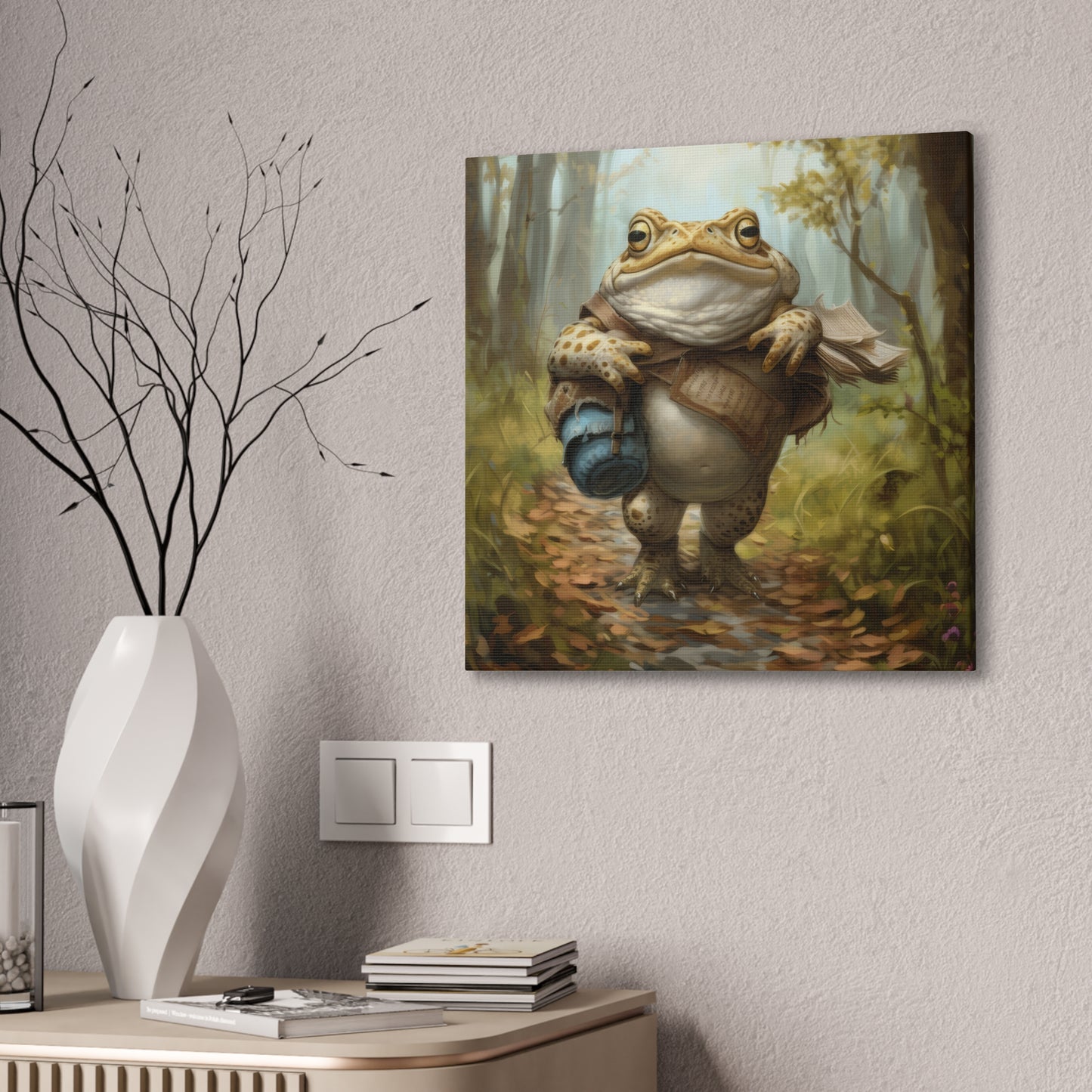 Traveling Toad - Canvas Stretched, 0.75"