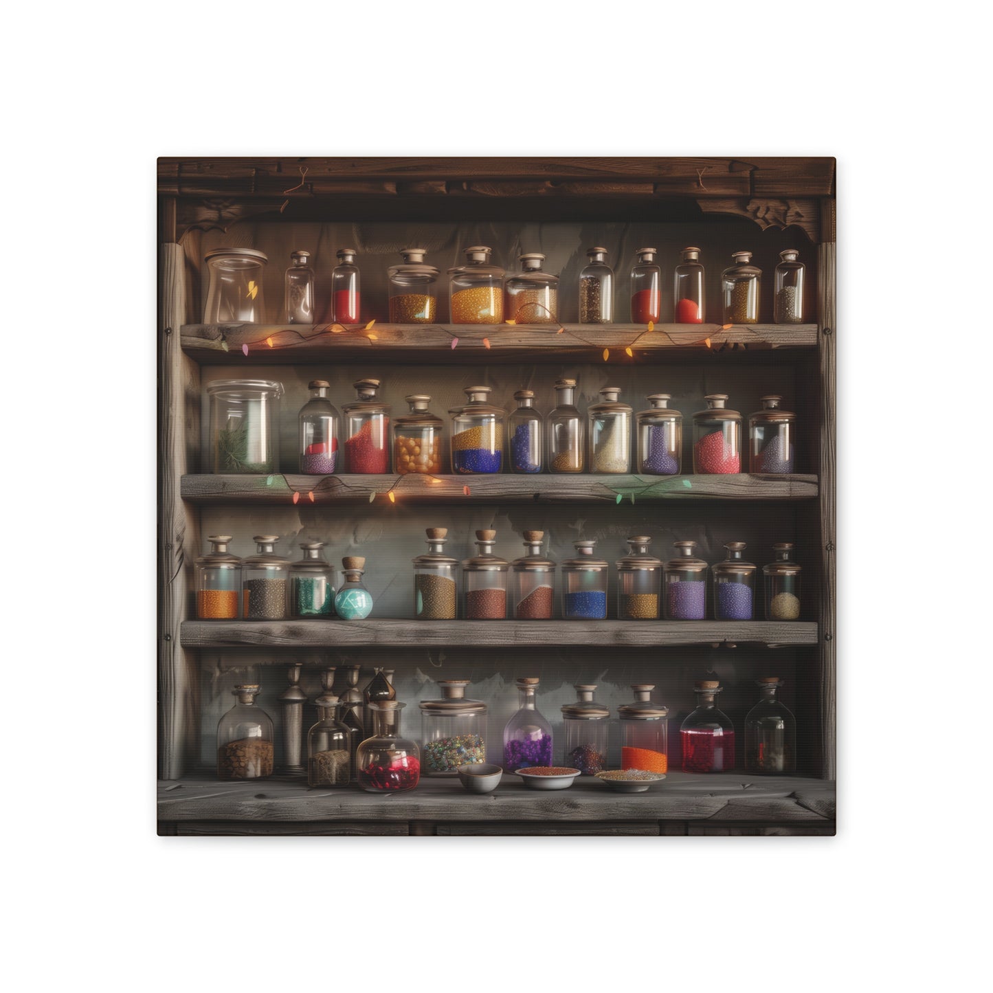 Apothecary Shelves - Canvas Stretched, 0.75"