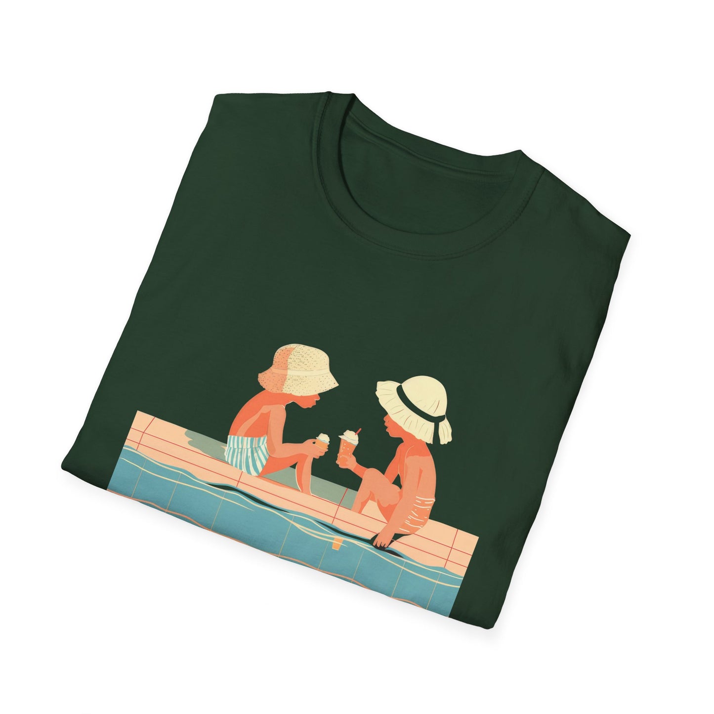 Poolside Ice Cream - Unisex Softstyle T-Shirt