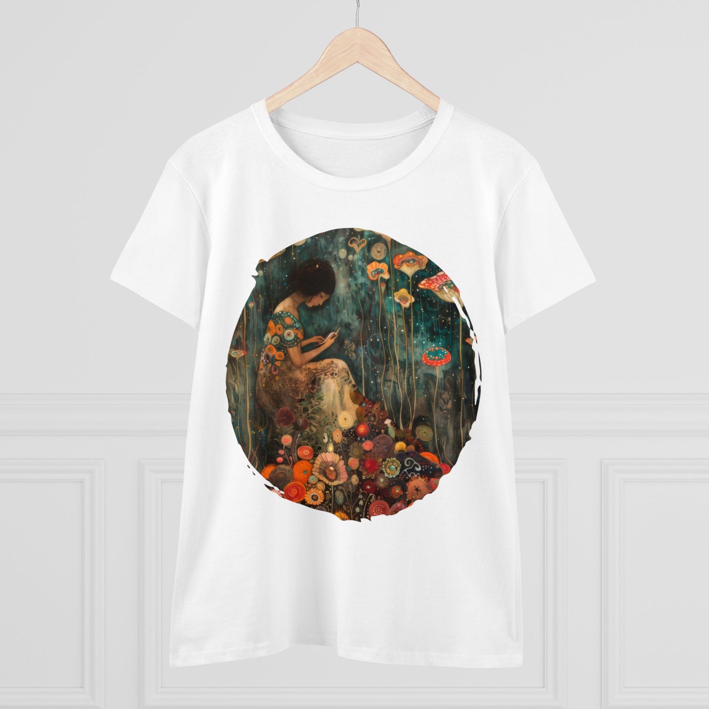 Mushroom Girl - Women's Midweight Cotton Tee