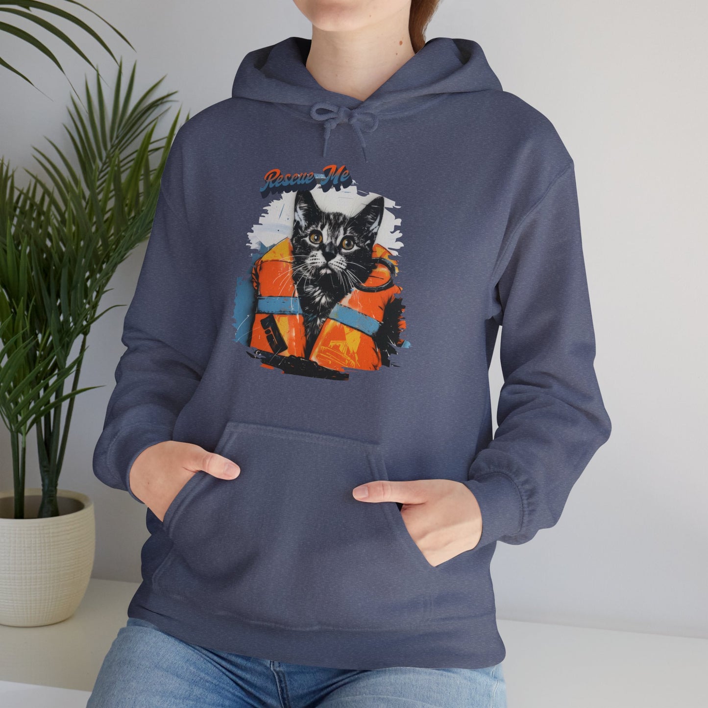 Rescue Cat - Unisex Heavy Blend™ Hooded Sweatshirt