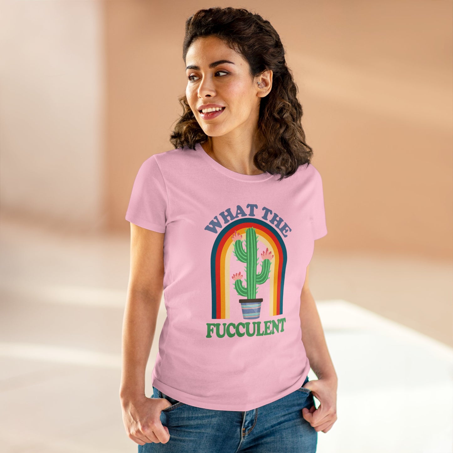 What the Fucculent - Gardening - Women's Midweight Cotton Tee