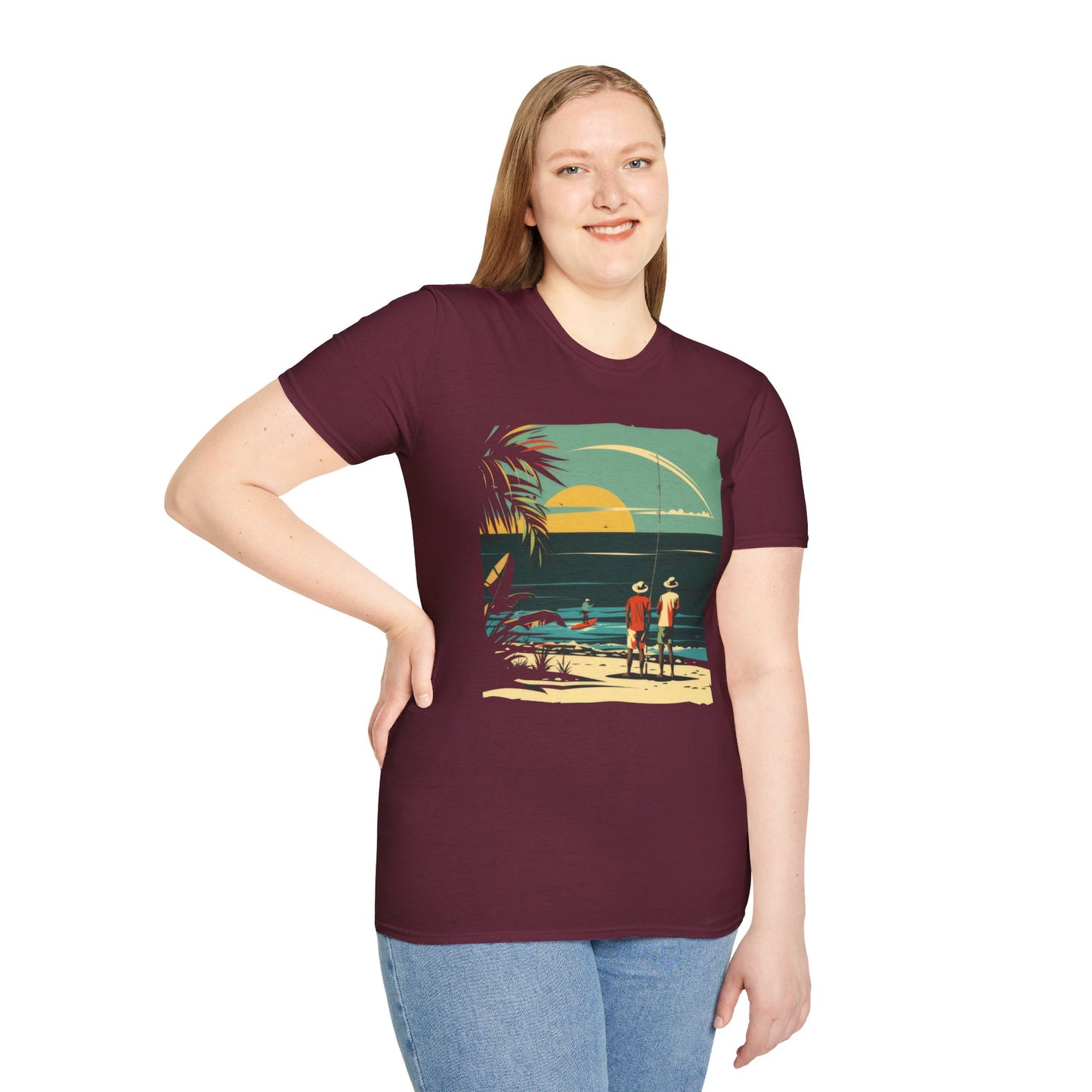 Surf Casting - Unisex Softstyle T-Shirt