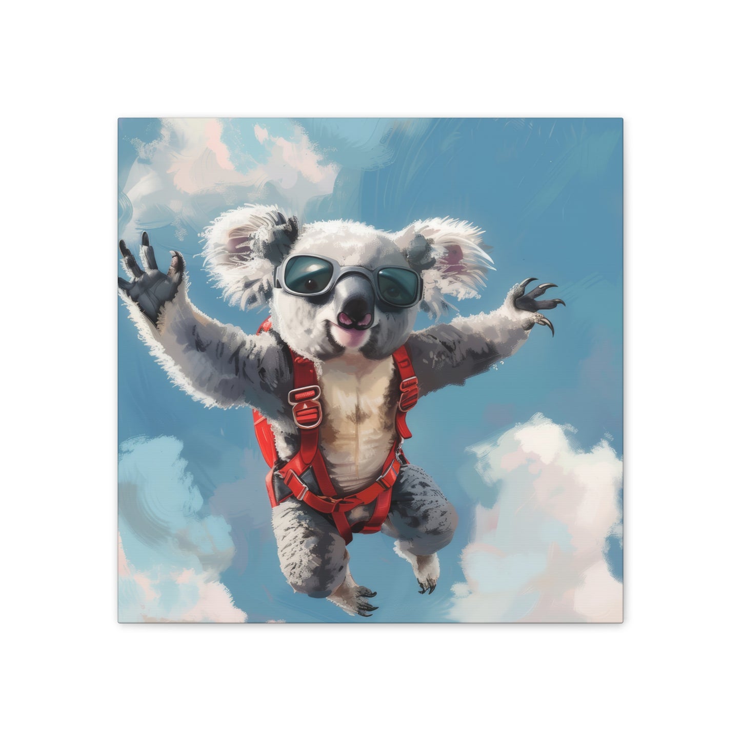 Koala Freefall - Canvas Stretched, 0.75"