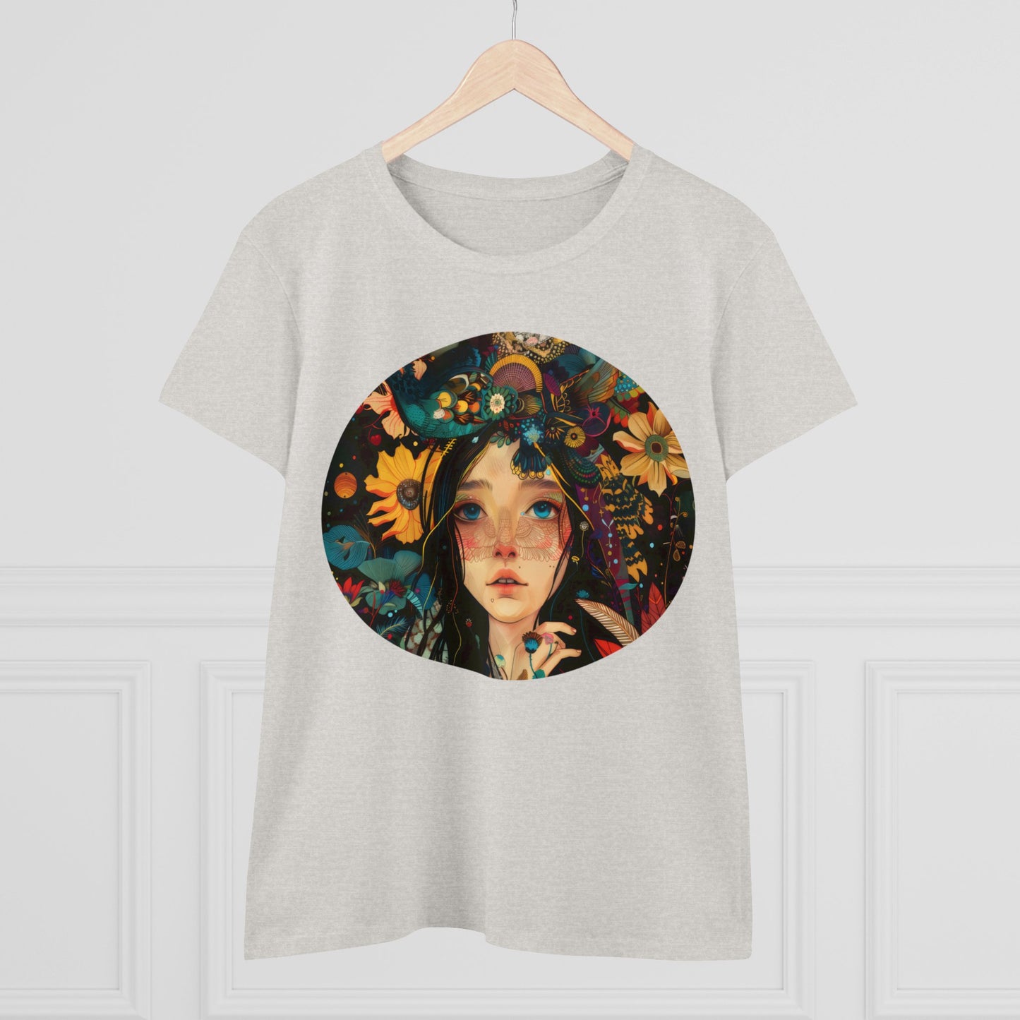 Flower Girl - Women's Midweight Cotton Tee