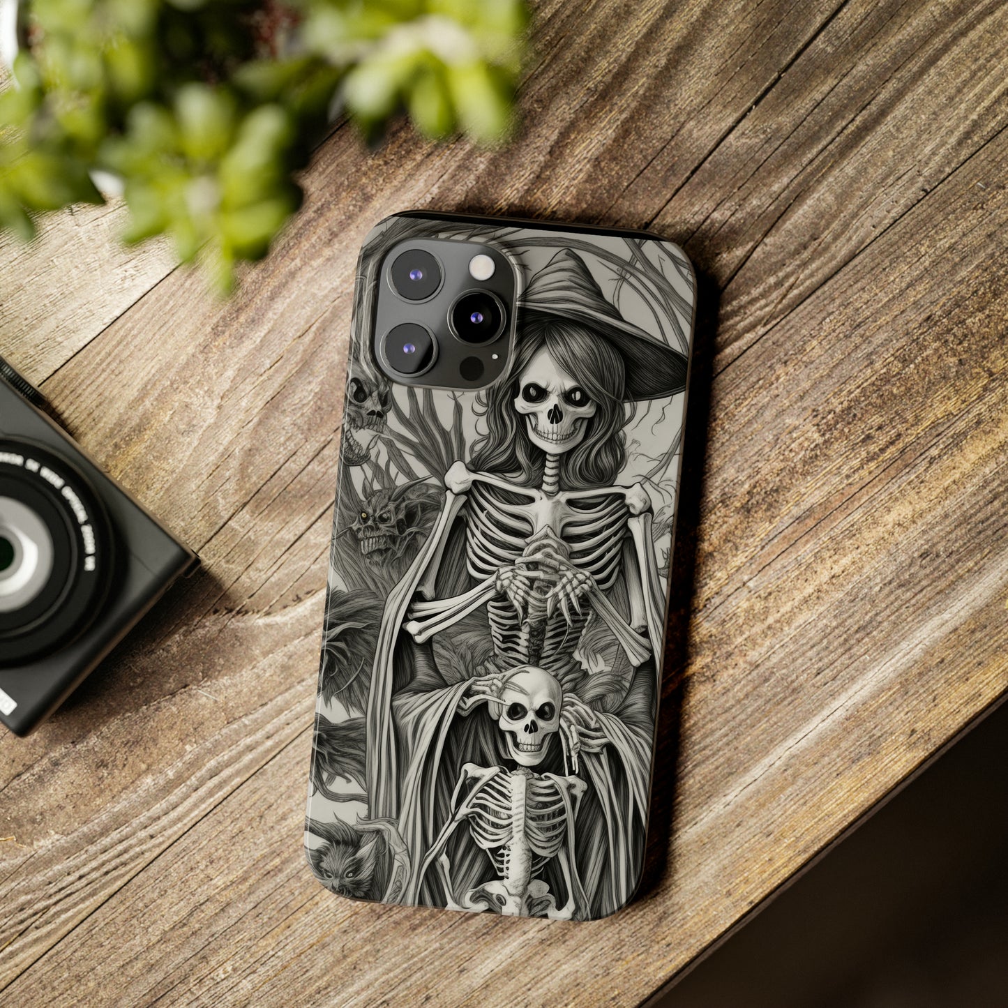 Skeleton Witch - Phone Case