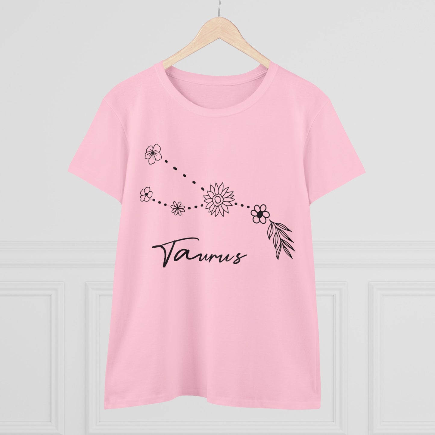 Flower Constellation - Taurus - Astrology - Women's Midweight Cotton Tee