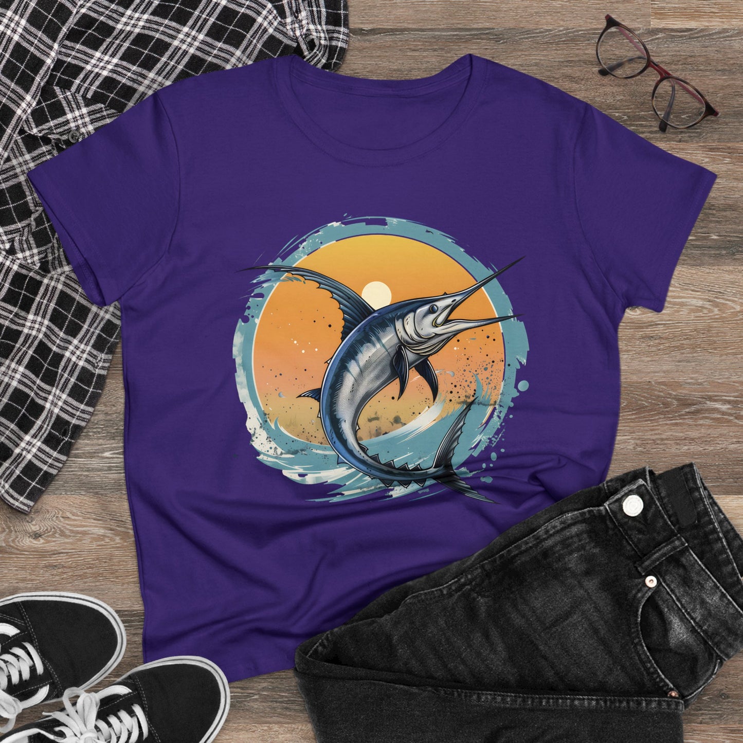 Marlin - Women's Midweight Cotton Tee